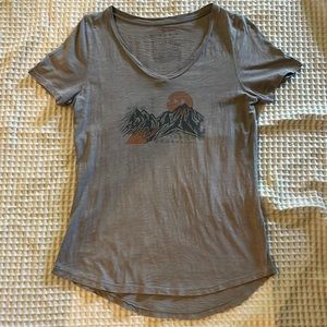 United By Blue 100% Organic Cotton V Neck Tee Size L